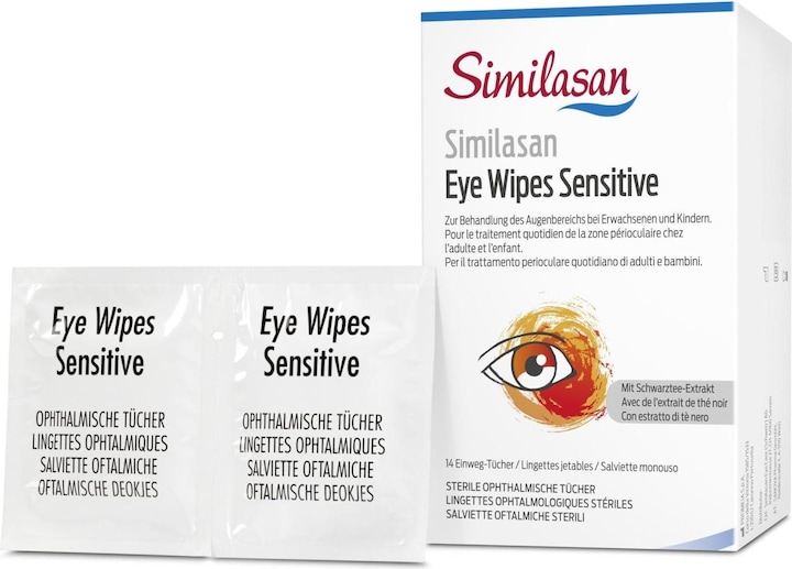Nährwerte und Zutaten Similasan Eye Wipes Sensitive (Patches, 125 ml, Tag + Nacht)