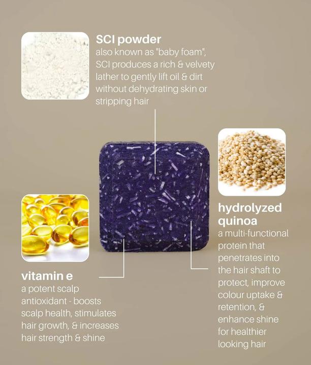 Actual product image Green Room Suds Colour Correction Purple (480 ml, Solid shampoo, Silver shampoo)