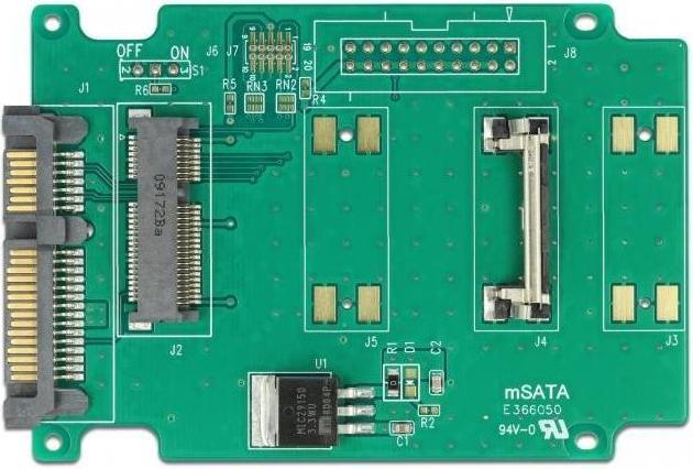 Image du produit Delock Convertisseur SATA 22 broches vers mSATA