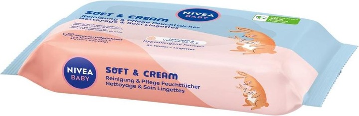 Produktbild NIVEA Soft & Cream Feuchttücher Quattro (228 Stück)