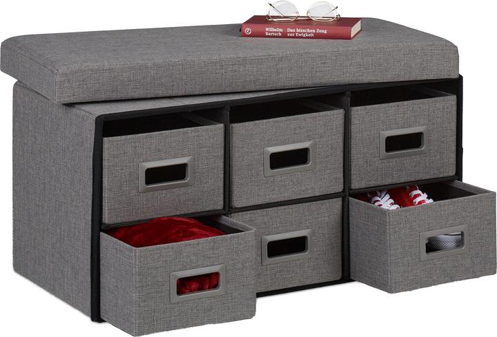 Actual product image Relaxdays storage bench (75.50 cm)