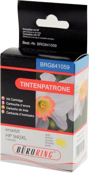 Produktbild Büroring Tintenpatrone 940XL, ersetzt HP C4909AE, ca. 1735 Seiten, gelb (Y)
