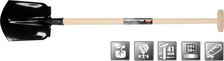 Produktbild Polet 111116V Profi-Sandschaufel Drents 000/35 Schwarz T-ST 1.1M 2V