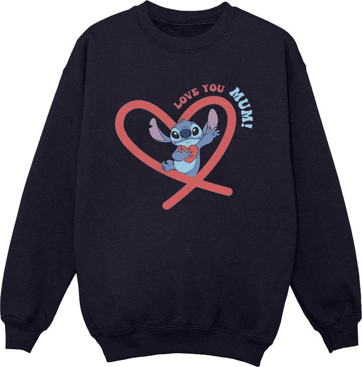 Immagine prodotto Disney Lilo & Stitch Love You Mum Felpa Uomo (M)