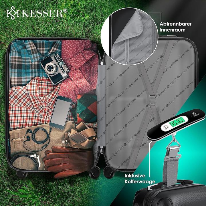 Actual product image Kesser Reisekoffer mit Zahlenschloss und Kofferwaage (120 l)
