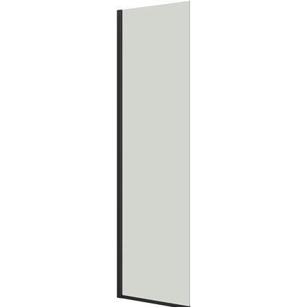 Dansani, Duschmittel, fast vaeg 197,5 x 67-69 cm sort/klart glas