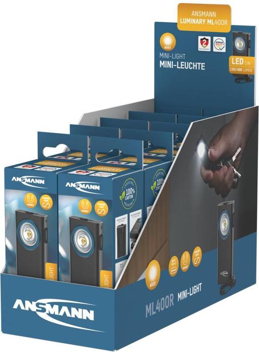 Produktbild Ansmann Mini-Leuchte 5W, USB-C, Boost-Modus 400lm (6 cm, 400 lm)
