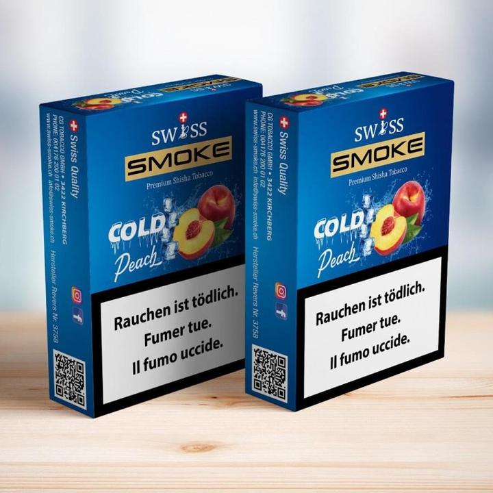 Swiss Smoke Cold Peach Shisha Tabak 50g (Pfirsich)