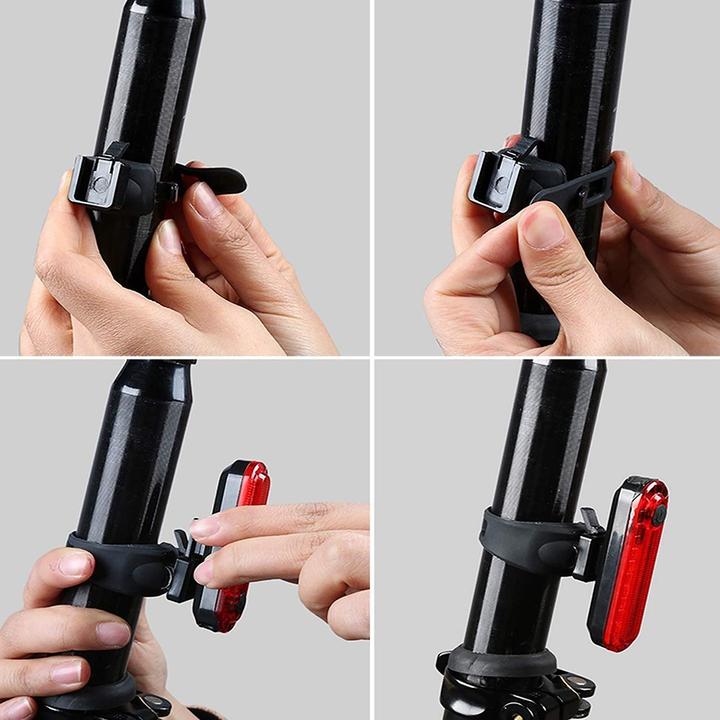 Actual product image Montiss Lampka rowerowa tylna LED MT108