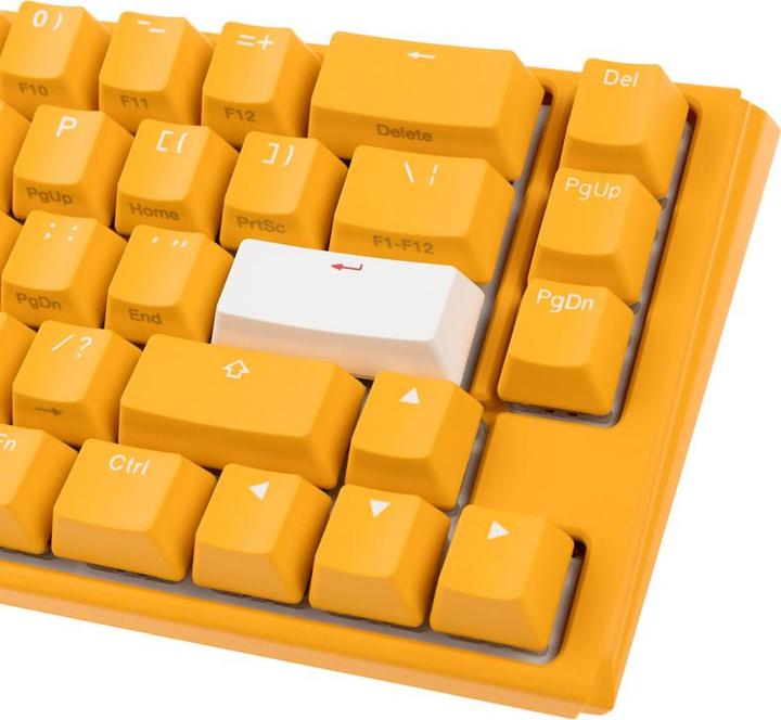 Actual product image Ducky One 3 Yellow SF Gaming Keyboard, RGB LED - MX-Brown (US) (US, Cable)