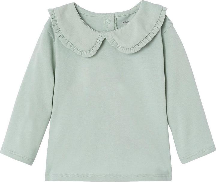 Produktbild Vertbaudet MÃ¤dchen Baby Shirt Bubikragen mit RÃ¼schen (62)