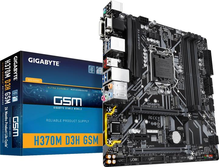 Actual product image Gigabyte H370M D3H GSM S1151V2 H370 MAT (LGA 1151, Intel H370, mATX)