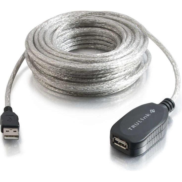 Thumbnail - C2G TruLink USB2.0 Active Extension Cable (12 m, USB 2.0), USB Kabel