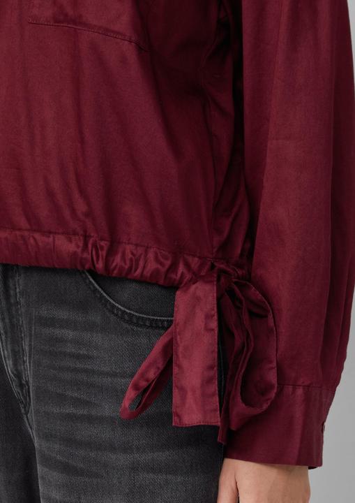Immagine prodotto s.Oliver Bluse Baumwollsatin-Bluse mit Bindedetail am Saum (38)