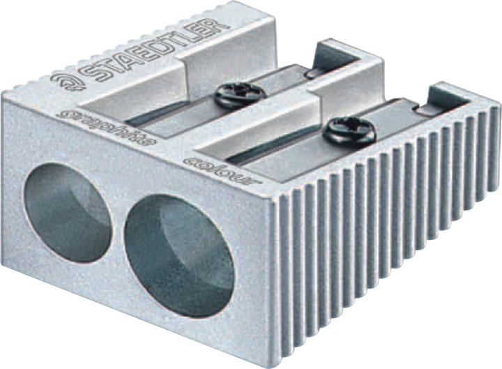 Staedtler 510 20 Metalen dubbele slijper, 8,2 mm Ø (dun), 10,2 mm Ø (dik), enkelvoudig product