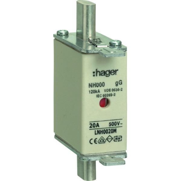 Hager, Sicherung, LNH0020M (20 A, Träge)