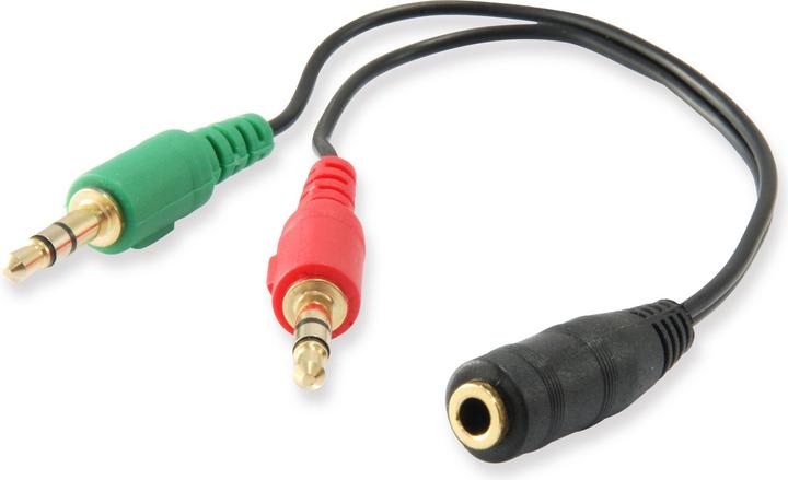 Actual product image equip Audio Splitter Y-cable (0.13 m, AUX cable)