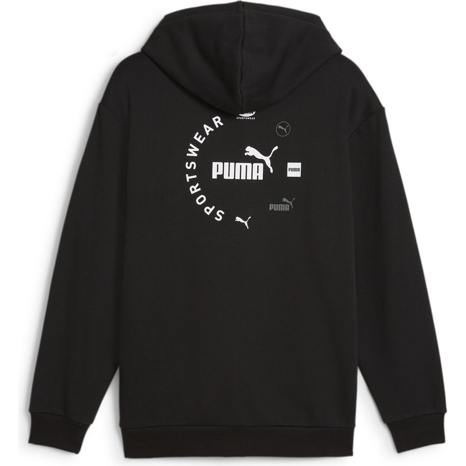 Thumbnail - Puma, Herren, Pullover, POWER Graphic Full-Zip Hoodie FL, Schwarz, (S)