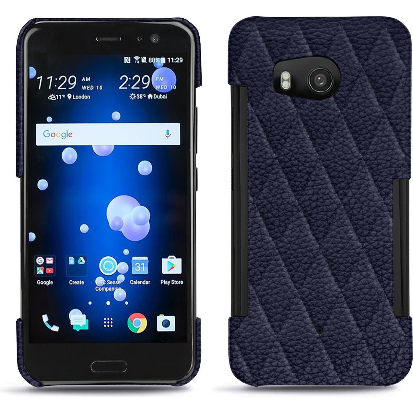 Noreve Lederschutzhülle (HTC U11), Smartphone Hülle, Violett
