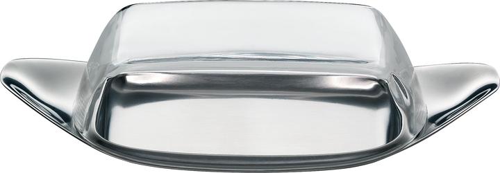 WMF Butterdose Butterschale 22 x 11cm Kunststoffhaube Wagenfeld Edelstahl matt