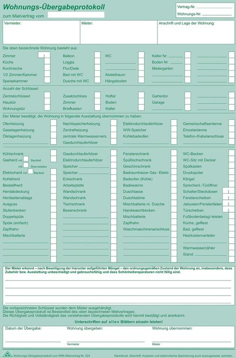 Nutritional values and ingredients Rnk Publisher Form "Universal tenancy agreement for flats"