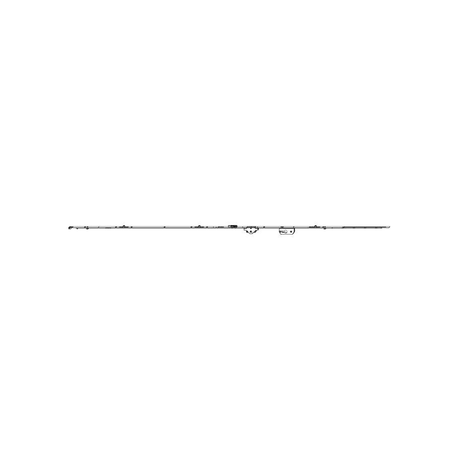 Maco, Türbeschlag + Scharnier, MM DK-Getriebe fix, PZ sperrbar, DM 50 mm, 4iS, FFH 2201-2450 mm (205636)