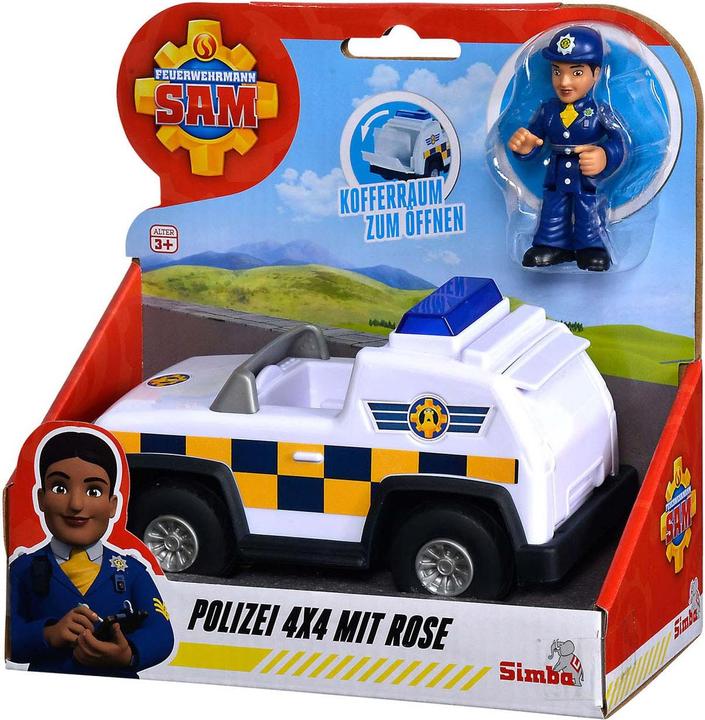 Immagine prodotto Simba Brandweerman Sam Politie 4x4 Jeep met Speelfiguur