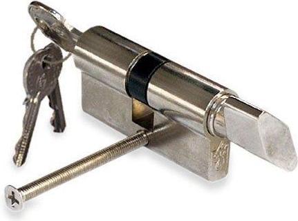 Haushalt CILINDERSLOT MET KNOP 80MM 40X40 CHRO 5K