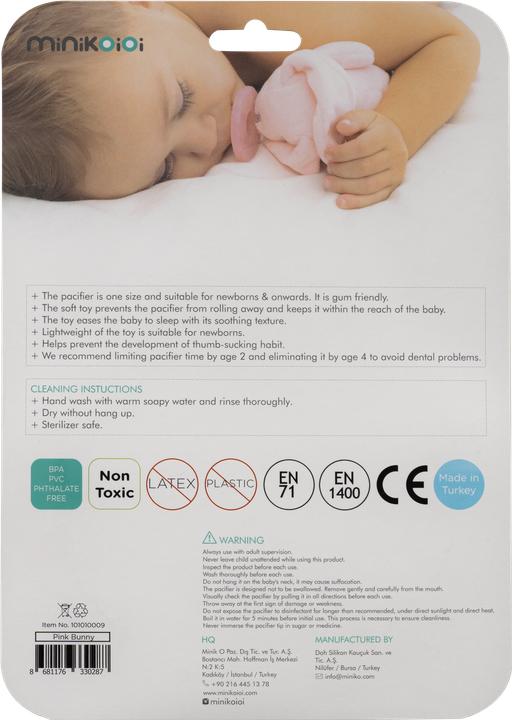 Produktbild Minikoioi SLEEP BUDDY Schlaf Kuscheltier mit Schnuller Braunbär Moi (24 cm)