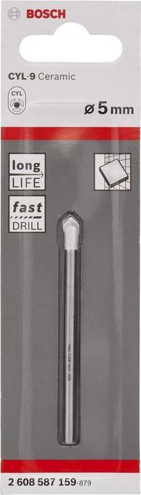 Image du produit Bosch Professional Zubehör Perceuse pour verre et carrelage 5 mm A (5 mm)