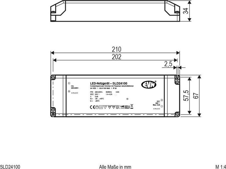 Image du produit EVN-Lichttechnik Bloc d'alimentation pour LED