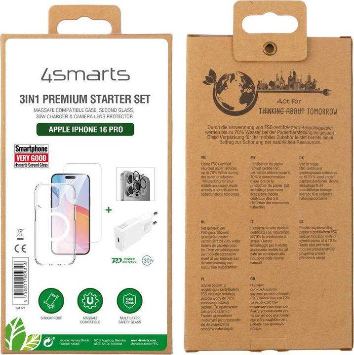 Produktbild 4smarts 3 in 1 Starter Set (Apple iPhone 16 Pro)