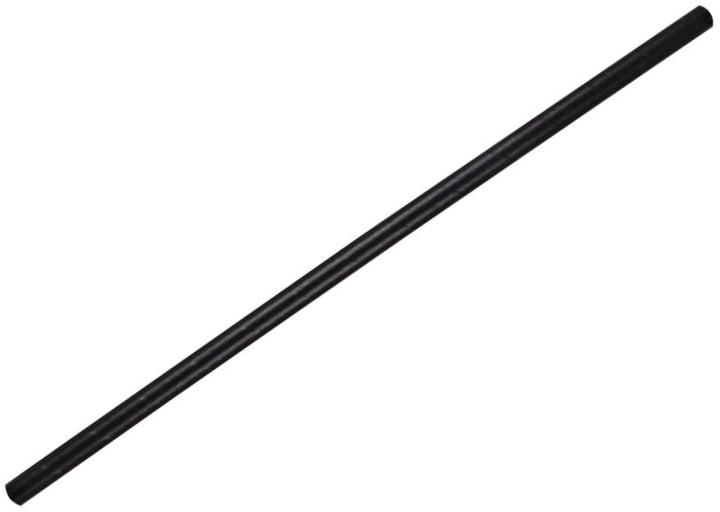 Actual product image Naturestar Paper drinking straws Bio Jumbo 8x250mm black PU=100 pieces (100 x)