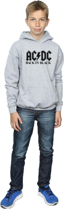 Immagine prodotto AC/DC Back in Black Logo Felpa con Cappuccio Ragazzi (116)