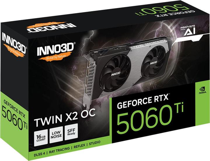 Produktbild Inno3D GeForce RTX 5060 Ti Twin X2 OC (16 GB, GDDR7)