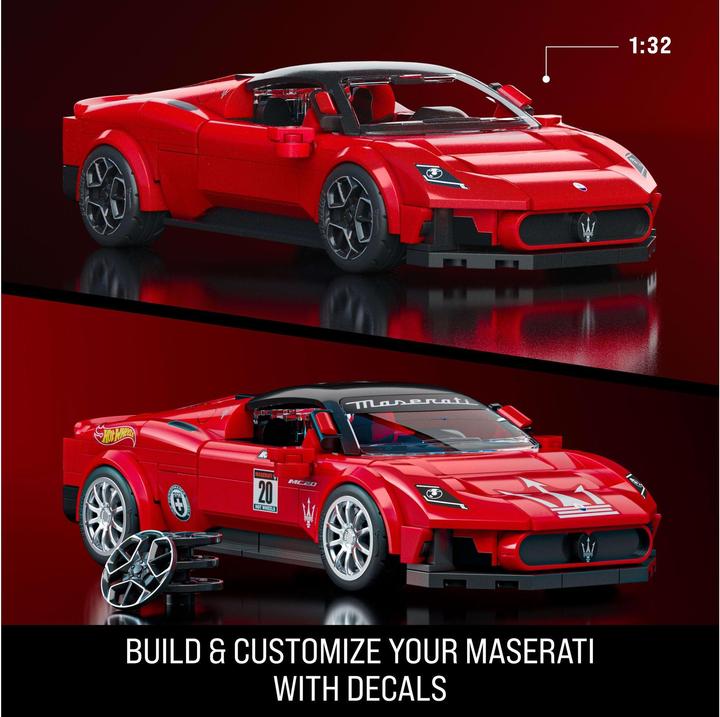 Actual product image Mattel Brick Shop Speed Series Maserati MC20