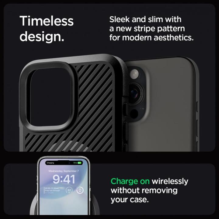 Actual product image Spigen Core Armor Mag Magsafe case for iPhone 16 Pro Max 6,9" matte black (Apple iPhone 16 Pro Max)