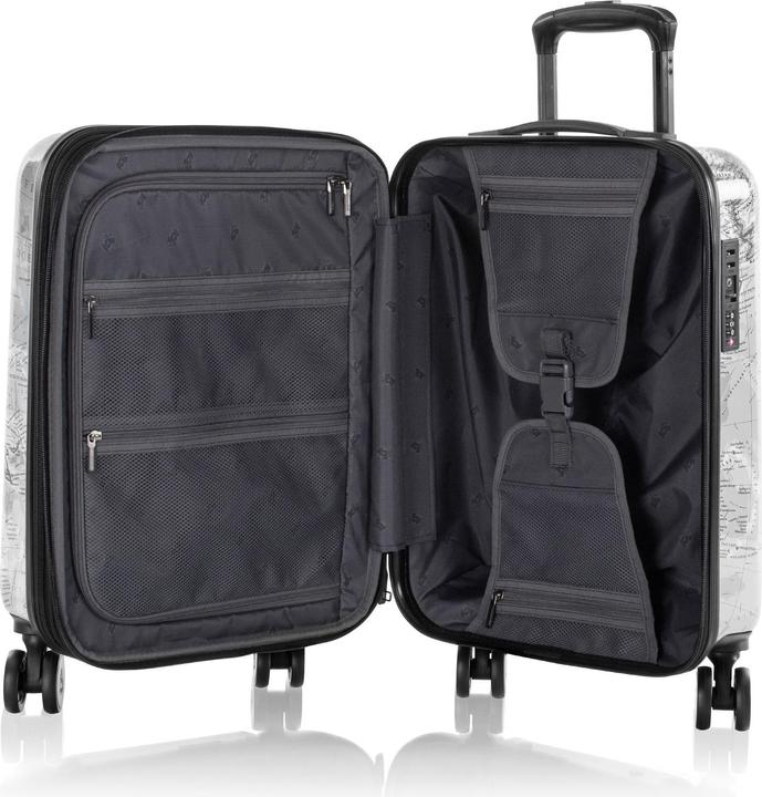 Produktbild Heys Journey Fashion Spinner -matkalaukku, mustavalkoinen kartta (49 l, Handgepäck (bis 50l))