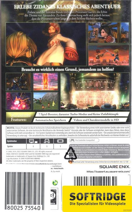 Actual product image Square Enix Final Fantasy IX (Switch, DE)