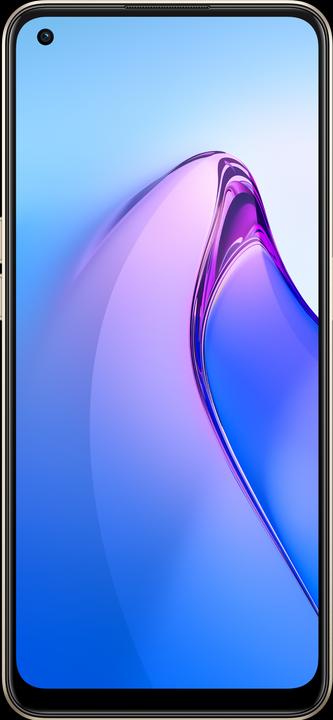 Produktbild OPPO Reno 8 (256 GB, Shimmer Gold, 6.43", Dual SIM, 50 Mpx, 5G)
