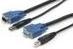 Produktbild StarTech KVM Kabel USB VGA für KVM Switch 1,8m - Kabelsatz für KVM Umschalter 2x USB A/B Stecker 2x VGA St...
