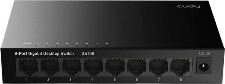 Immagine prodotto Cudy Switch di rete GS108 Gigabit Ethernet (10/100/1000) Nero (8 porte)