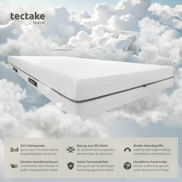 Actual product image tectake Sky (90 x 190 cm, Foam core)