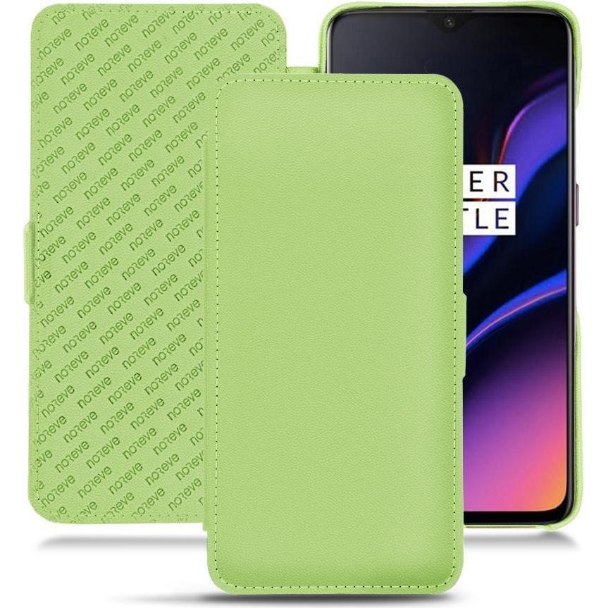 Noreve Lederschutzhülle horizontal (OnePlus 6T), Smartphone Hülle, Grün
