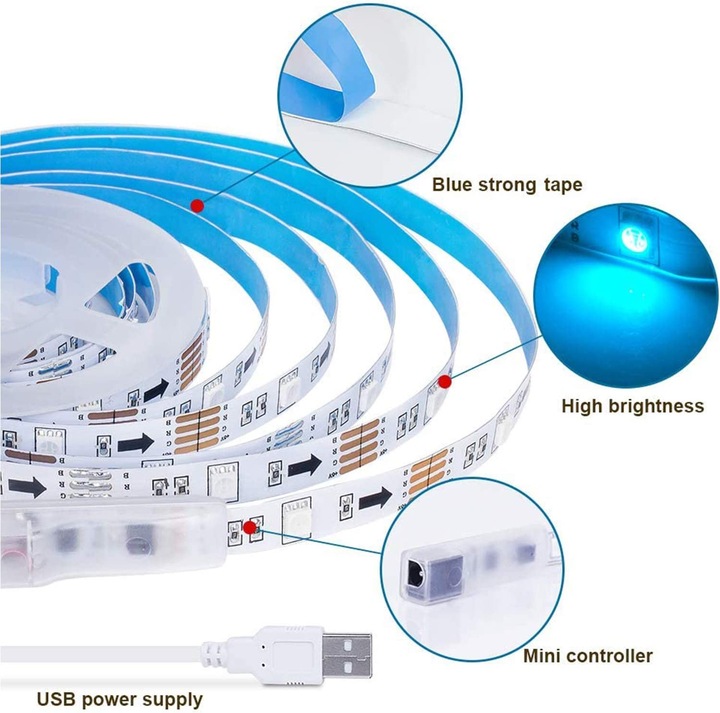 Produktbild Lumina Swiss LED Strip TV Ambi (Mehrfarbig, 200 cm, Indoor)