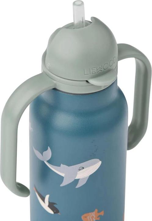 Produktbild Liewood Trinkflasche Kimmie aus Stahl Arctic Sea Ocean View (0.25 l)