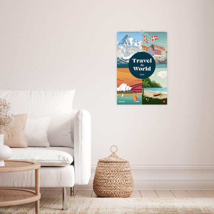 Produktbild Travel the World Posterkalender 2026