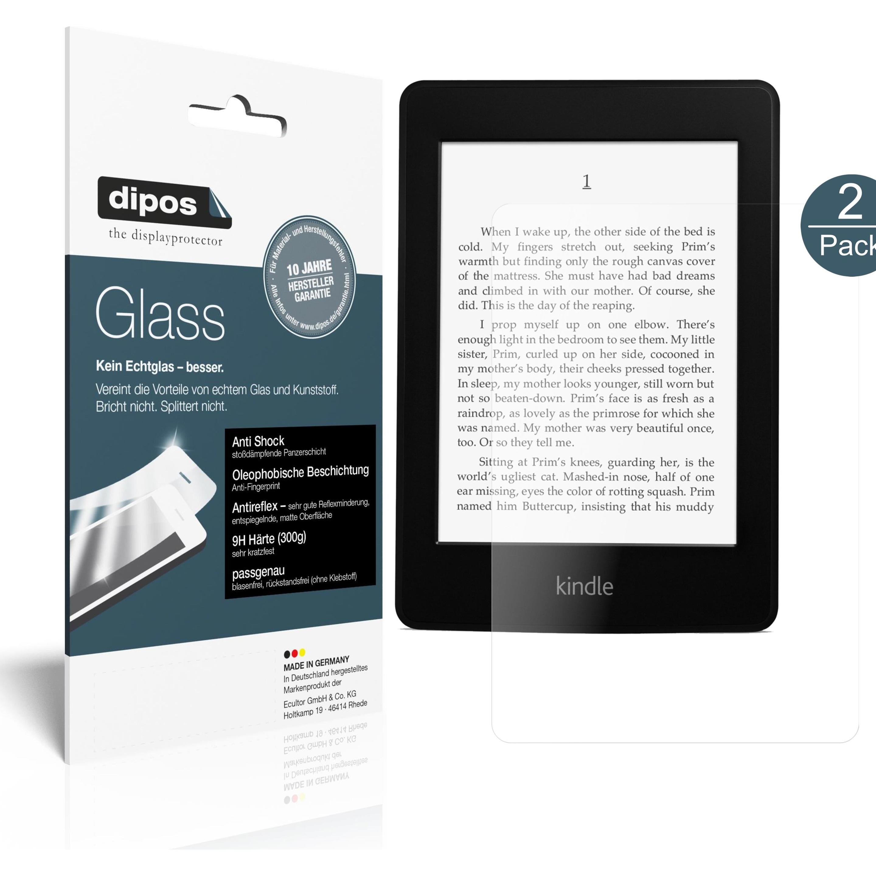 Dipos Displayschutz Anti-Shock (2 Stück, Kindle Paperwhite), Tablet Schutzfolie