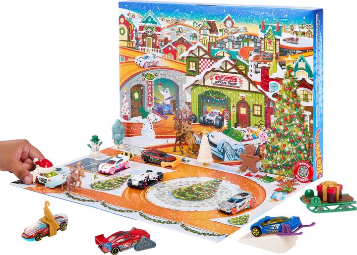 Actual product image Hot Wheels Advent calendar