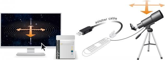 Produktbild Delock Adapterkabel USB Typ-A zu Seriell RS-232 RJ9/RJ10 mit ESD Schutz Celestron NexStar 2 m (2 m)